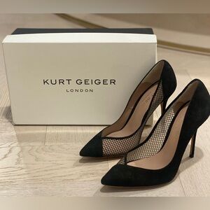 Kurt Greiger Mesh/Suede Heels Shoes Stilettos size 36 1/2
